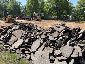 debris piles