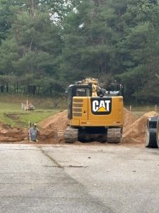 digging foundation