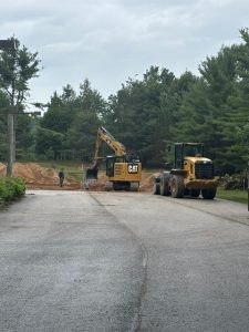 digging southwest corner